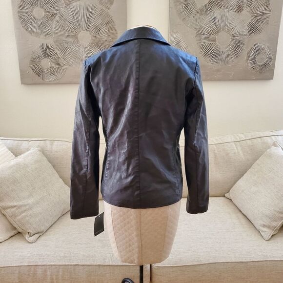 Bagatelle Garment Dyed Faux Leather Jacket sz S - Picture 8 of 15